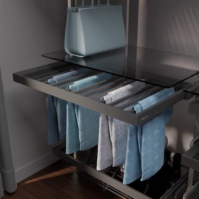 Ebco Shoe Rack Fitting Brochure Wardrobe Pullout Shoe Rack (Soft Close)